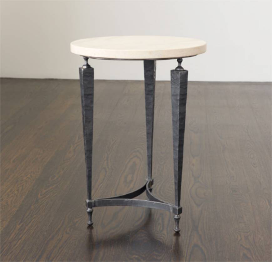 Picture of COCO SIDE TABLE WITH LIMESTONE TOP