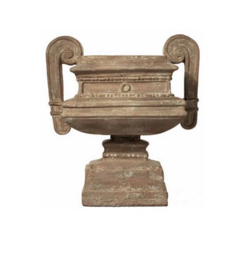 Picture of SQUARE TERRACOTTA URN