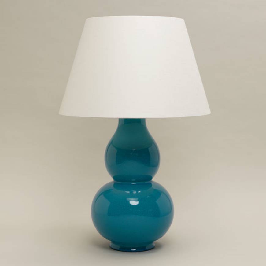Picture of AVEBURY GOURD TABLE LAMP, AEGEAN, NO BASE