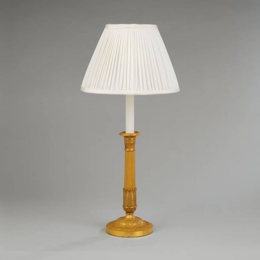 Picture of BOURGES CANDLESTICK TABLE LAMP, GILT