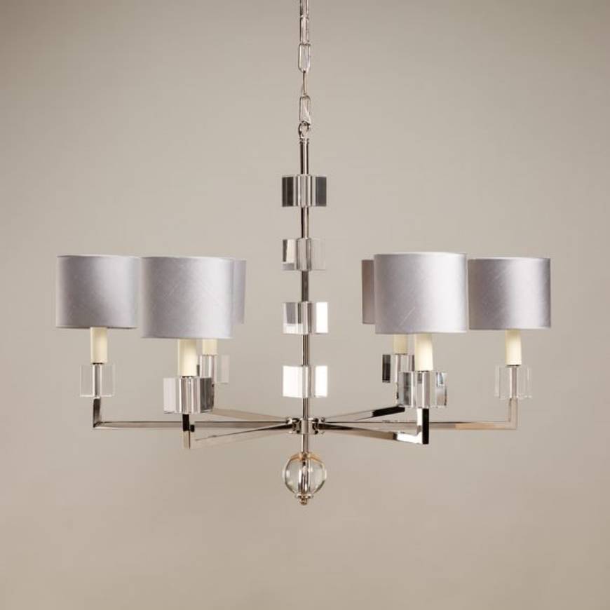 Picture of CHALON CHANDELIER, NICKEL, 6 LIGHTS
