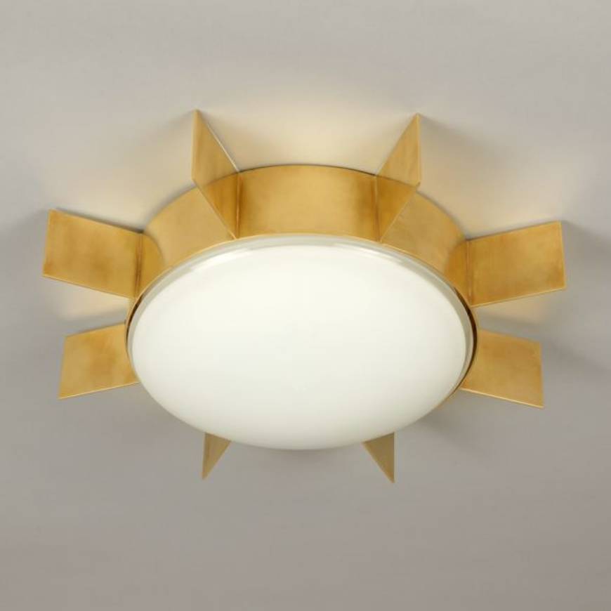 Picture of BELSAY LED FLUSH MOUNT, SMALL, BRASS