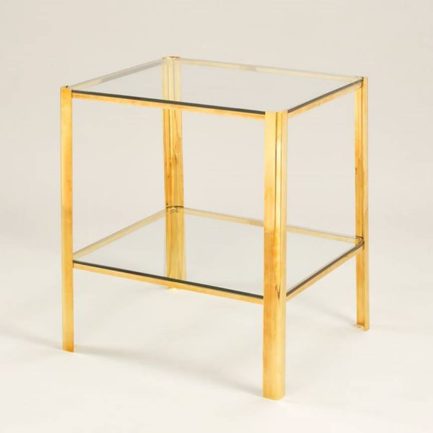 Picture of ASTON CONSOLE TABLE, GILT WITH MIRROR