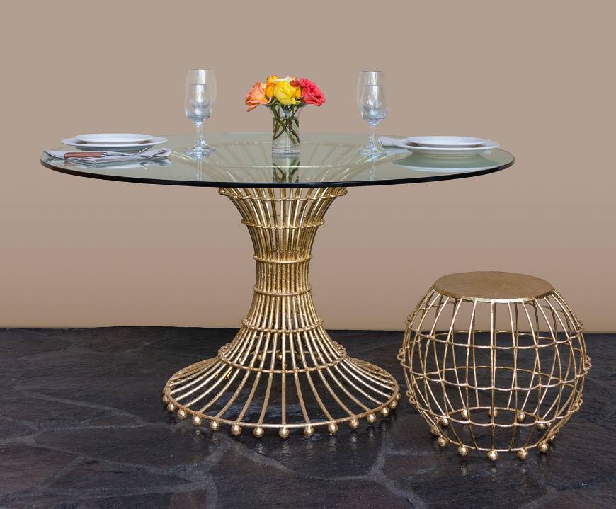 Picture of GILDED CAGE DINING TBL BASE ONLY FOR GLASS TOP